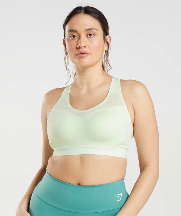 Damske Športové Podprsenky Gymshark Open Back Hnede Zelene | PS3719684